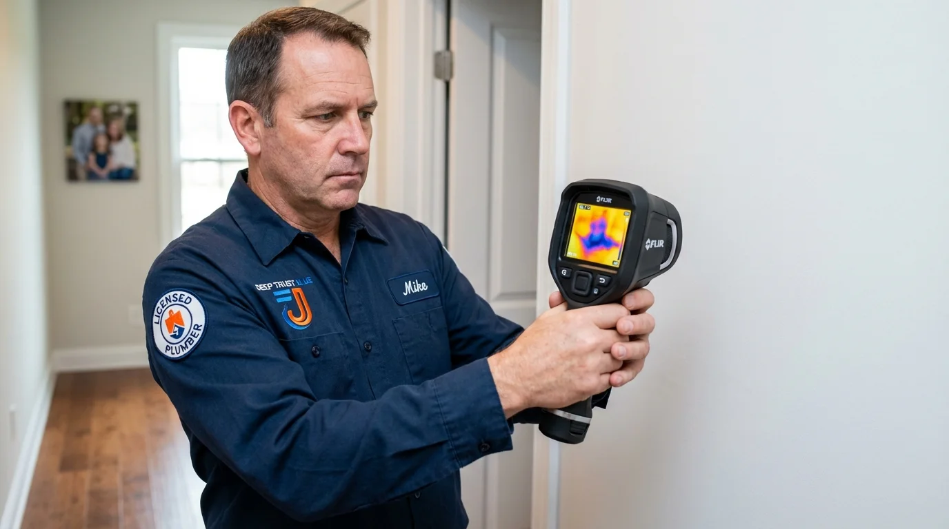 Thermal imaging leak detection by Johns Plumbing LLC in Exeter